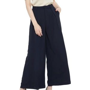 Tranjori wide leg palazzo pants navy Xl nwt